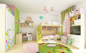 Детская комната Флёр (Белый/корпус Клен) в Ленске - lensk.katalogmebeli.com | фото 6