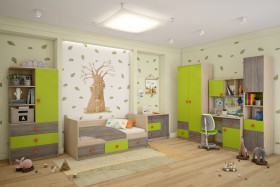 Детская комната Пуговка в Ленске - lensk.katalogmebeli.com | фото