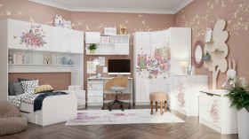 Детская комната Совушки (Белый/корпус Выбеленное дерево) в Ленске - lensk.katalogmebeli.com | фото 2