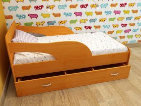 Кровать детская Максимка Млечный дуб/Венге в Ленске - lensk.katalogmebeli.com | фото 4
