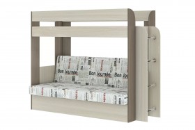 Дива Кровать 2-х ярусная с диванным блоком в Ленске - lensk.katalogmebeli.com | фото 1