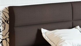 Двуспальная кровать «Наоми» (Фон серый, Джут) в Ленске - lensk.katalogmebeli.com | фото 4