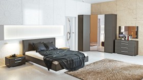 Двуспальная кровать «Наоми» (Фон серый, Джут) в Ленске - lensk.katalogmebeli.com | фото 7