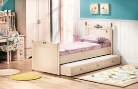 Кровать детская Балли 2-х уровневая (венге/белфорт) в Ленске - lensk.katalogmebeli.com | фото 2