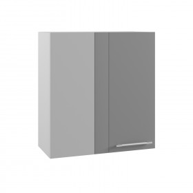 Гарда ПУ 650 шкаф верхний угловой (Белый/корпус Серый) в Ленске - lensk.katalogmebeli.com | фото