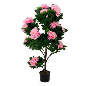Искусственные растения Пион розовый MK-7411-HP Темно-зеленый в Ленске - lensk.katalogmebeli.com | фото