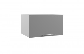 Корато ГВПГ 800 шкаф верхний горизонтальный высокий (Кварц черный/корпус Серый) в Ленске - lensk.katalogmebeli.com | фото