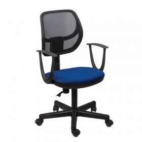 Кресло BRABIX Flip MG-305 (сине-черный) в Ленске - lensk.katalogmebeli.com | фото 3