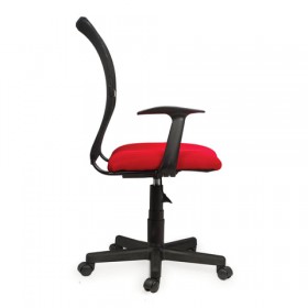 Кресло BRABIX Spring MG-307 (красно-черный) в Ленске - lensk.katalogmebeli.com | фото 3