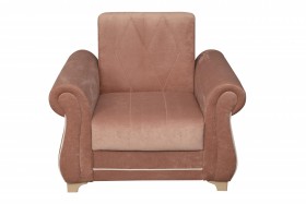 Кресло для отдыха "Порто" (велюр киви корица / микровельвет крем) в Ленске - lensk.katalogmebeli.com | фото 8