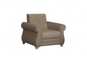 Кресло для отдыха "Порто" (велюр киви латте / микровельвет крем) в Ленске - lensk.katalogmebeli.com | фото
