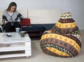 Кресло-груша Большое-Африка в Ленске - lensk.katalogmebeli.com | фото 4