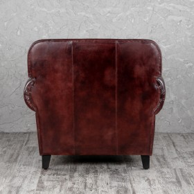 Кресло кожаное Элегант (Бордовый) в Ленске - lensk.katalogmebeli.com | фото 5