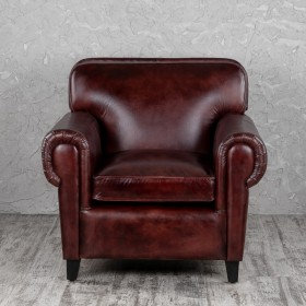 Кресло кожаное Элегант (Бордовый) в Ленске - lensk.katalogmebeli.com | фото 7