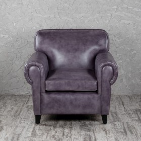 Кресло кожаное Элегант (Фиолетовый) в Ленске - lensk.katalogmebeli.com | фото 4
