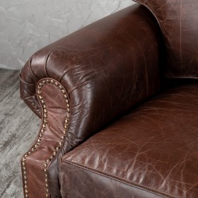 Кресло кожаное Лофт Аристократ (ширина 1100 мм) в Ленске - lensk.katalogmebeli.com | фото 5