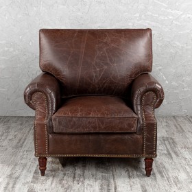Кресло кожаное Лофт Аристократ (ширина 1100 мм) в Ленске - lensk.katalogmebeli.com | фото 8