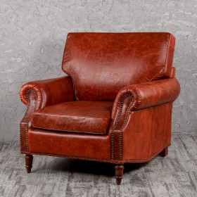 Кресло кожаное Лофт Аристократ (кожа буйвола) в Ленске - lensk.katalogmebeli.com | фото