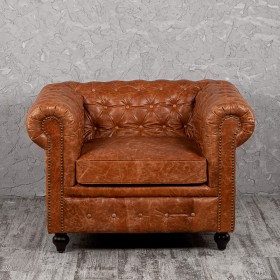 Кресло кожаное Лофт Честер (кожа буйвола) в Ленске - lensk.katalogmebeli.com | фото 7