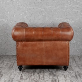Кресло кожаное Лофт Честер (кожа) в Ленске - lensk.katalogmebeli.com | фото 7