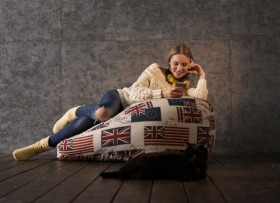 Кресло-мешок Британский Флаг в Ленске - lensk.katalogmebeli.com | фото 3