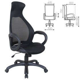 Кресло офисное BRABIX Genesis EX-517 (черное) в Ленске - lensk.katalogmebeli.com | фото 1