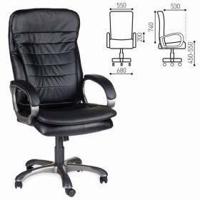 Кресло офисное BRABIX Omega EX-589 (черное) в Ленске - lensk.katalogmebeli.com | фото 1