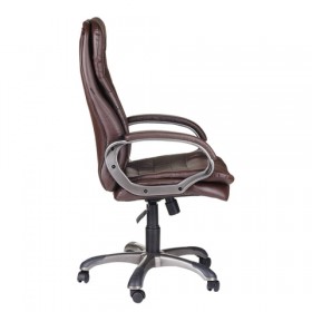 Кресло офисное BRABIX Omega EX-589 (коричневое) в Ленске - lensk.katalogmebeli.com | фото 2