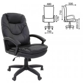 Кресло офисное BRABIX Trend EX-568 (черный) в Ленске - lensk.katalogmebeli.com | фото 1
