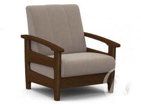 Кресло для отдыха Омега (орех лак/CATANIA COCOA) в Ленске - lensk.katalogmebeli.com | фото 1