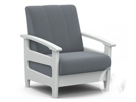 Кресло для отдыха Омега (снег лак/CATANIA SILVER) в Ленске - lensk.katalogmebeli.com | фото