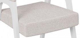 Кресло «Техас 1» (Белый матовый/Шенилл Estetica Vanille №220) в Ленске - lensk.katalogmebeli.com | фото 3