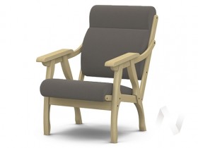 Кресло Вега-10 (бесцветный лак/ULTRA STONE) в Ленске - lensk.katalogmebeli.com | фото 1