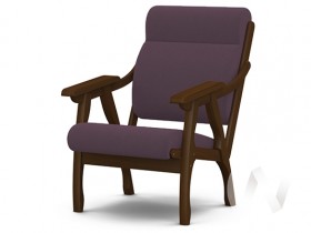 Кресло Вега-10 (орех лак/ULTRA PLUM) в Ленске - lensk.katalogmebeli.com | фото