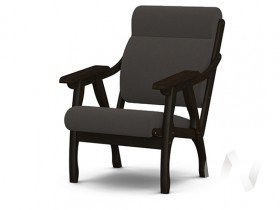 Кресло Вега-10 (венге лак/ULTRA GRAFIT) в Ленске - lensk.katalogmebeli.com | фото
