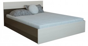Кровать 0,8м Юнона с настилом (Венге / Дуб) в Ленске - lensk.katalogmebeli.com | фото 2
