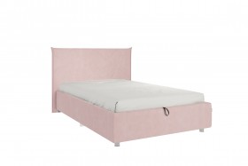 Кровать 1,2 Квест (Нежно-розовый велюр/под-мех) в Ленске - lensk.katalogmebeli.com | фото