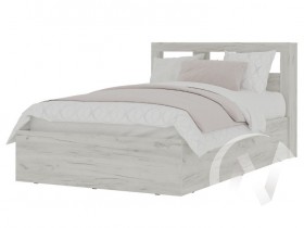 Кровать 1,2 МС Гранд (дуб крафт белый) в Ленске - lensk.katalogmebeli.com | фото