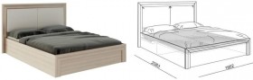 Кровать 1,6 Глэдис (М32) с подъемным механизмом Распродажа в Ленске - lensk.katalogmebeli.com | фото 2