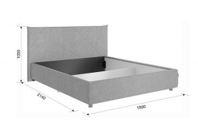 Кровать 1,6 Квест с подъемным механизмом (Топаз велюр) купить в Ленске - lensk.katalogmebeli.com | фото 2