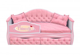 Кровать 160 серии Иллюзия 2 ящика 15 Бледно-розовый (подушки) в Ленске - lensk.katalogmebeli.com | фото