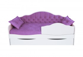 Кровать 170 серии Иллюзия Лайт 1 ящик 32 Фиолетовый (подушки) в Ленске - lensk.katalogmebeli.com | фото