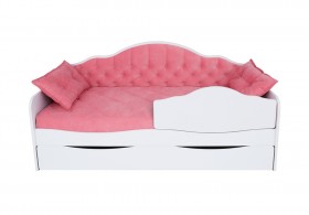 Кровать 170 серии Иллюзия Лайт 1 ящик 89 Розовый (подушки) в Ленске - lensk.katalogmebeli.com | фото 1
