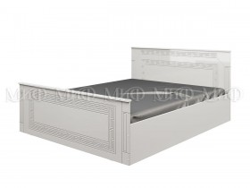 Кровать Афина-1 1,4 м (Белый/Белый глянец) в Ленске - lensk.katalogmebeli.com | фото 1