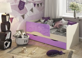 Кровать Алиса КР-812 1,6 Белфорд/Розовый металлик в Ленске - lensk.katalogmebeli.com | фото 3