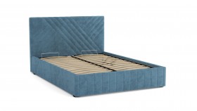 Кровать Гамма ш. 1400 (с основанием для хранения) (велюр тенерифе дасти блю) в Ленске - lensk.katalogmebeli.com | фото 2
