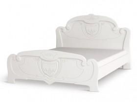 Кровать 1,6м Мария (Белый глянец) в Ленске - lensk.katalogmebeli.com | фото