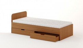 Кровать с ящиками 900 (Бук темный) в Ленске - lensk.katalogmebeli.com | фото