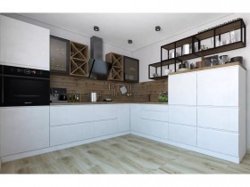 Модульная кухня Бронкс 1,8 м (Кварц) в Ленске - lensk.katalogmebeli.com | фото 5