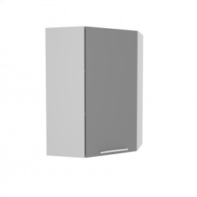 Лофт ВПУ 600 шкаф верхний угловой высокий (Штукатурка серая/корпус Серый) в Ленске - lensk.katalogmebeli.com | фото